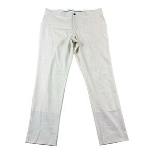 State & Liberty Cream Performance Flat Front Chino Pant Size 40x29 Mint